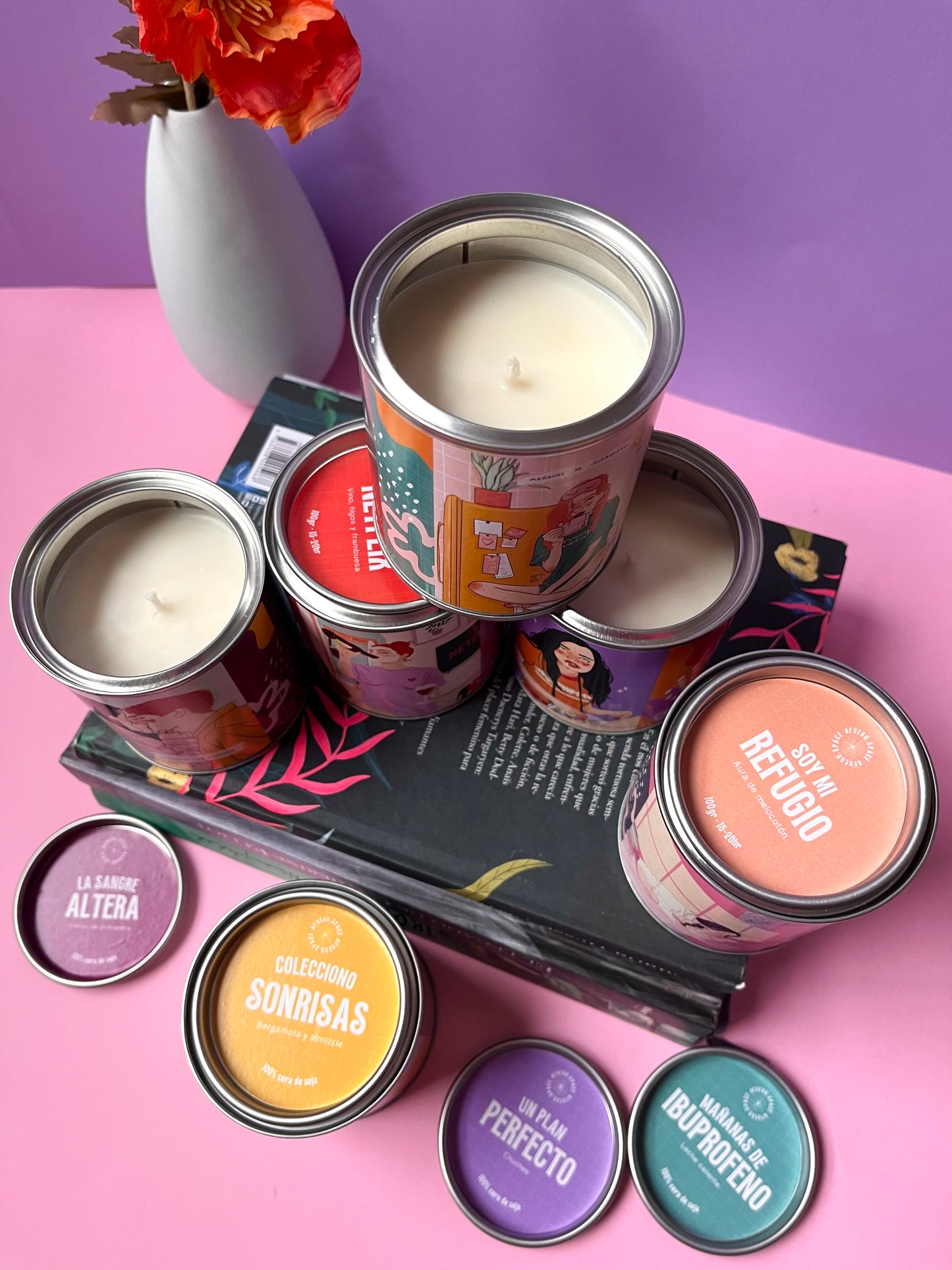Pack 6 velas Primavera
