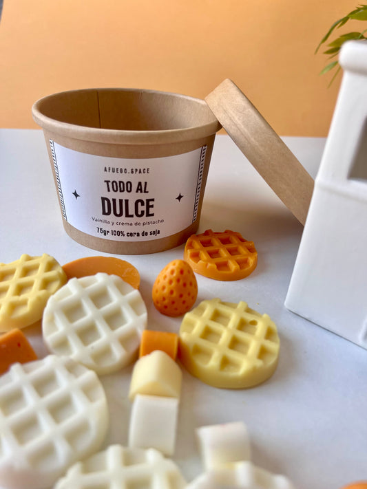 Vainilla y crema de pistacho