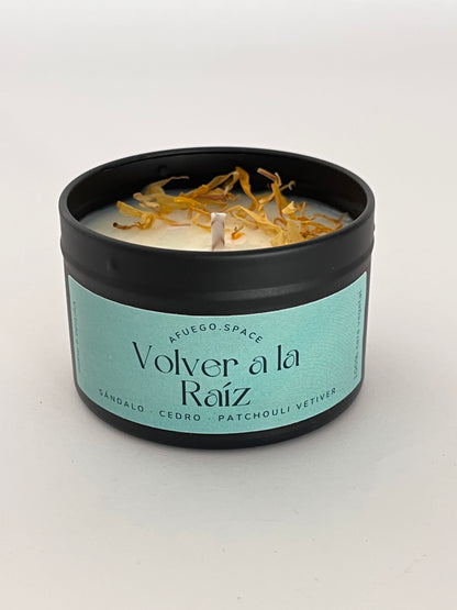 Vela Raíz - sándalo, cedro y patchouli