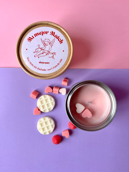 Pack Vela+Wax Melts "Mi mejor match" Ed. limitada